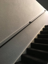 Industrial Black Stair Railing made from galvanized iron