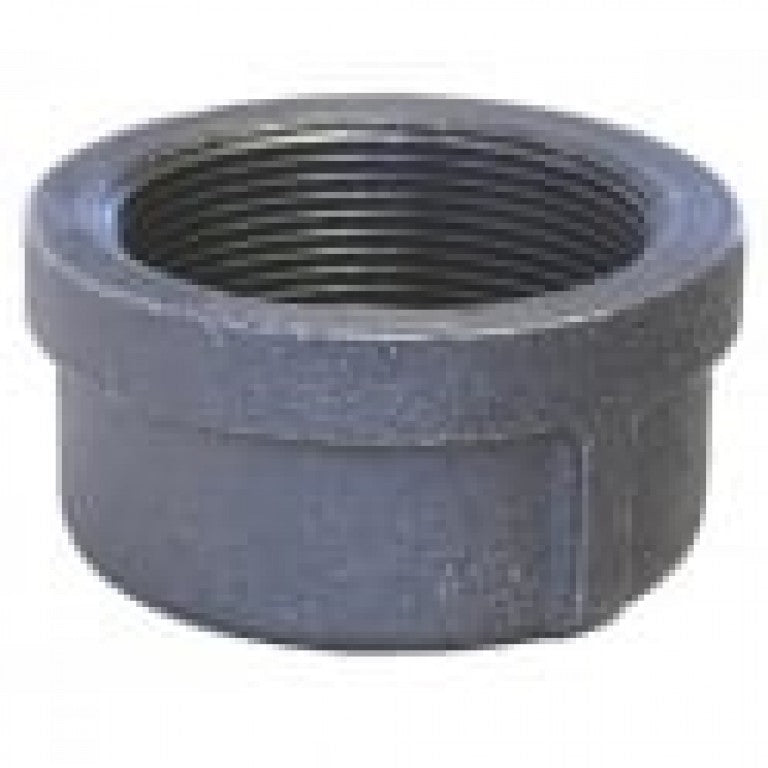Black Malleable Galvanized Iron Round Cap